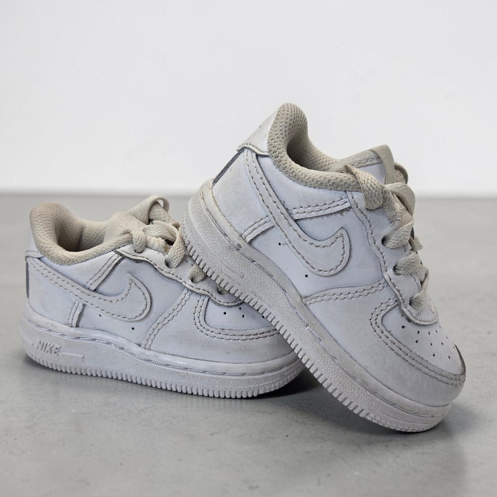 Nike Air Force 1 LE Toddler White Leather Sneakers DH2926-111 Size 4C Kids